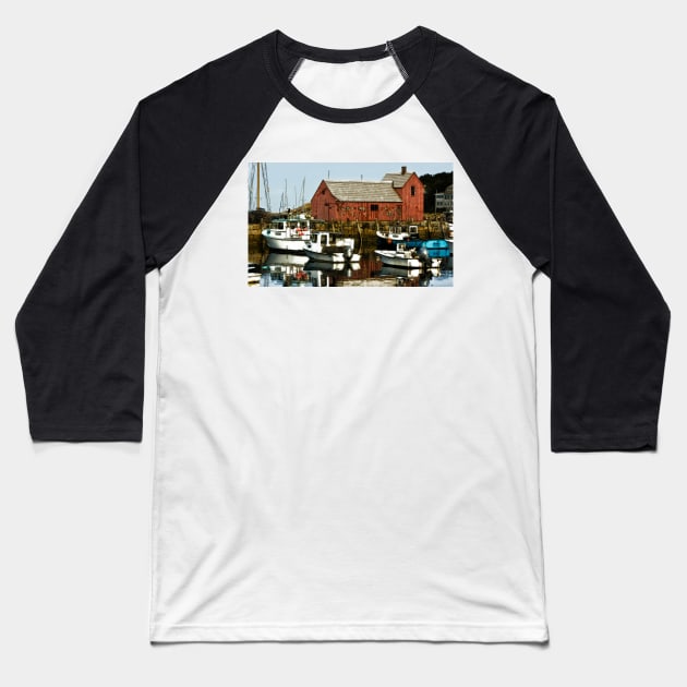 Rockport Lobster Shack Baseball T-Shirt by jforno
